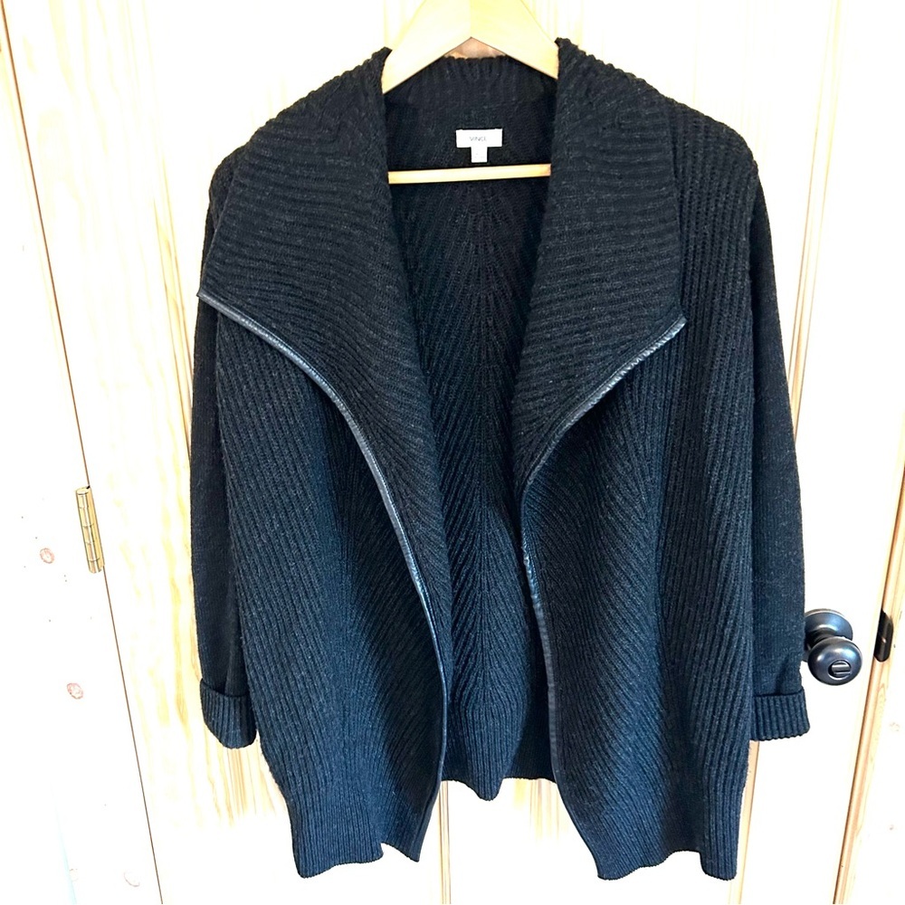 VINCE Wool Blend Shawl Neck Open Cardigan. Size XS.